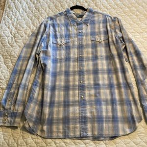 Polo Ralph Lauren button up, western style, XXL, great condition